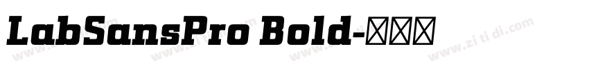 LabSansPro Bold字体转换